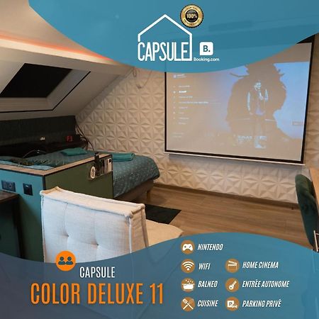 Capsule Color Deluxe Balneo I Ecran Home Cinema I Console De Jeux Trith-Saint-Leger Экстерьер фото
